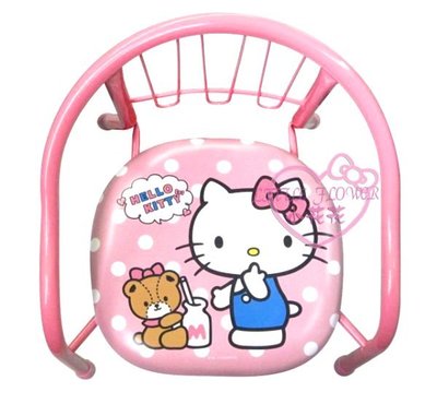 ♥小花花日本精品♥Hello Kitty 粉色 .點點.小熊 兒童 鋼管 豆豆椅 兒童椅 矮凳56886405