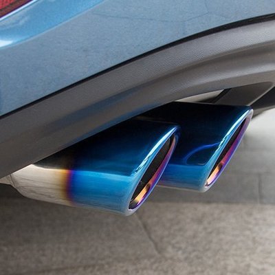 現貨熱銷-【易車汽配】Volkswagen 福斯 VW 高爾夫7 Golf 7 7.5 專用 烤藍排氣管 尾喉改裝 消聲