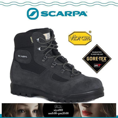 【現貨】SCARPA 義大利 GORE-TEX登山鞋《鐵灰》60023E防水透氣高筒黃金底建行鞋