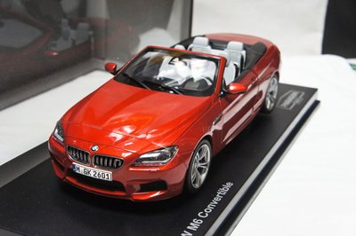 【現貨特價】1:18 Paragon Models BMW M6 Convertible 2015 橘紅 ※全可開※