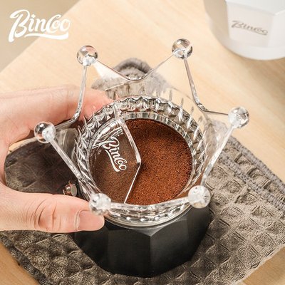 特價~Bincoo皇冠摩卡壺布粉器專用咖啡摩卡壺配件家用布粉填粉壓粉神器