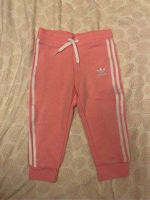Adidas 粉色運動長褲（18-24m 女童）