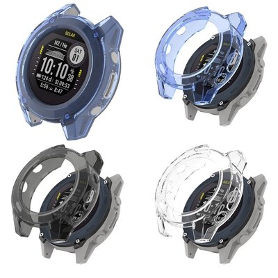 適用於Garmin Descent G1透色半包手錶保護殼 TPU錶殼邊框透明保護殼