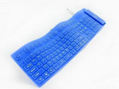 【多多百貨 213】全新109鍵果凍鍵盤 絕對防水/可摺疊/無聲靜音 超方便