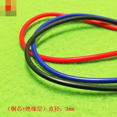 電線 電纜 RV1平方多股軟線 紅色 藍色 黑色 銅芯電纜線 單芯銅線 W313-2[364474]