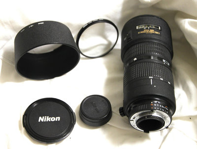 二手Nikon AF 80-200mm F2.8 D ED 小黑2 望遠 變焦鏡+L37C多層膜保護濾鏡+HB7遮光罩