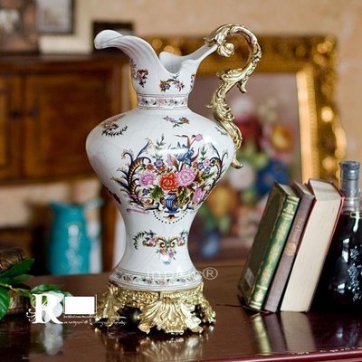 INPHIC-歐式宮廷奢華 加西亞宮廷風陶瓷裝飾擺飾花瓶花器 家居飾品