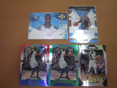 網拍讀賣~Thon Maker~RC新人油畫限量簽名卡/200~PRIZM簽名卡~平行銀亮卡~SILVER~綠亮~三色~