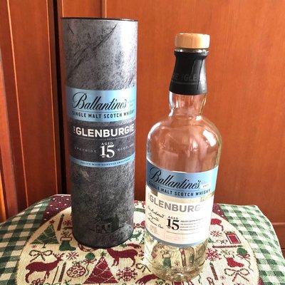 蘇格蘭 百齡罈 Glenburgie格蘭伯吉 15年威士忌空酒瓶(700ml)/多用途玻璃空瓶/空洋酒瓶/裝飾/容器