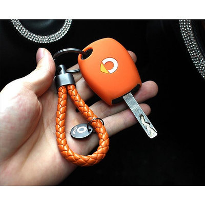 賓士smar汽車BV鑰匙扣斯瑪特裝飾配件車掛簡約通用編制鑰匙吊飾