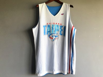 中華台北男子籃球 中華隊藍白 雙面背心 2006 亞運 練習球衣 非Nike款