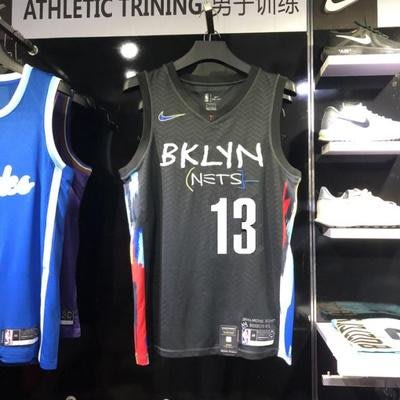 詹姆士·哈登(James Harden) NBA布魯克林籃網隊 塗鴉城市限定版刺繡 球衣 13號