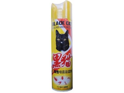【B2百貨】 黑貓油性噴霧殺蟲劑(600ml) 4710084212164 【藍鳥百貨有限公司】