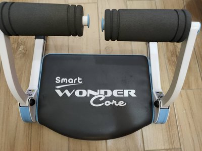 Wonder Core Smart 全能輕巧健身機超值三件組(糖霜藍+扭腰盤-綠+拉力繩)