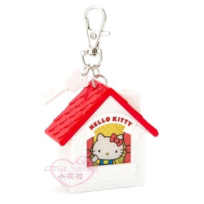 ♥小公主日本精品♥Hello kitty凱蒂貓房屋造型吊飾鑰匙圈LED鑰匙圈可愛可隨身攜帶 08423306