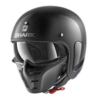 大頭佛の SHARK S-DARK CARBON SKIN 復古 碳纖維安全帽