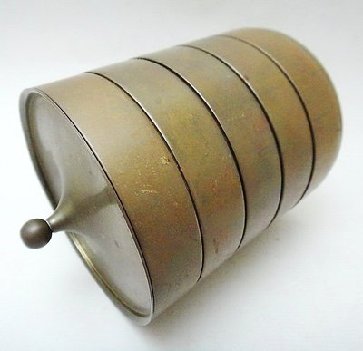 【timekeeper】 英國製黃銅五層圓柱置物盒、珠寶盒(免運)