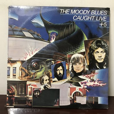 晨雨黑膠【西洋】AMG : 4 星~全新未拆美版/The Moody Blues–Caught Live+5 /2片裝
