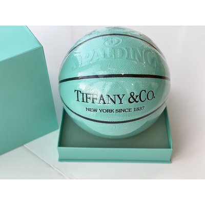 美國時尚精品Tiffany &amp; Co.X SPALDING斯伯丁聯名限量籃球 禮盒包裝 代購