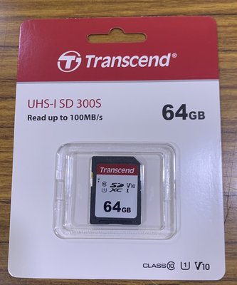 點子電腦-北投◎創見Transcend 64G UHS-I SD 300S C10 V10 記憶卡◎420元