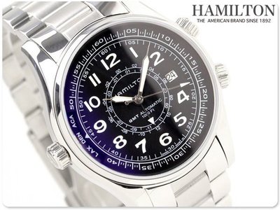HAMILTON 漢米爾頓 手錶 Khaki Navy GMT 男錶 中性錶 機械錶 瑞士製 H77505133