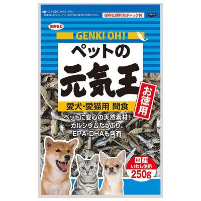 【艾塔 】 日本直送 PET EAT元氣王小魚乾250g(犬貓可食用)