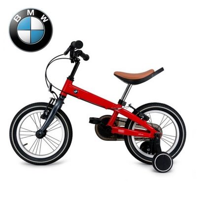 BMW 14吋兒童腳踏車(藍/紅）4-6歲