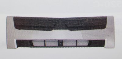 泰山美研社19010502 MITSUBISHI 三菱 堅達 CANTER 07-12年 鍍鉻黑 水箱罩