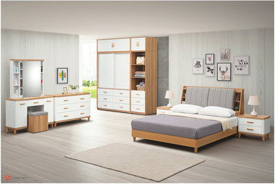鴻宇傢俱~(PI)56-3-4寶格麗6尺床箱式雙人加大床台/床架-床頭箱+床架