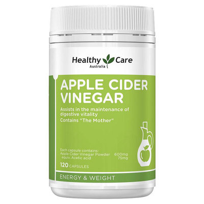 Healthy care apple cider vinegar蘋果醋精華片1250mg 120顆,效期 2024/10