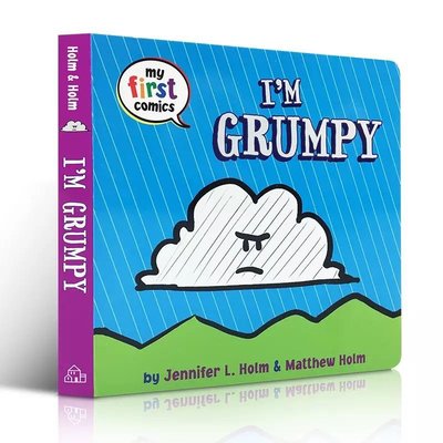 英文原版 my first comics:I’m grumpy 我是壞脾氣 寶寶天氣科普入門啓蒙情緒管理低幼漫畫紙板書適合3-6歲兒童閱讀