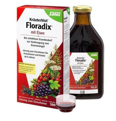 熱賣 Salus 德國天然草本液 Floradix 鐵劑口服液 500ml 紅鐵元