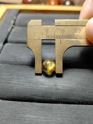 鈦晶珠徑8.8mm，重0.92g，純天然鈦晶珠子散珠單珠781 水晶 擺件 原石【楚風漢韻】
