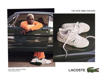 下殺-LACOSTE L001 Leather Trainers 復古 網球鞋 明星代言款 潮鞋 小白鞋 超取免運軟網拍