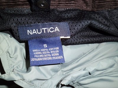 “NAUTICA”細紋棉絨外套---可拆式羽絨內裡,帥氣又保暖