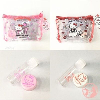 Hello Kitty旅行組透明包 透明包 旅行組 盥洗包 收納包