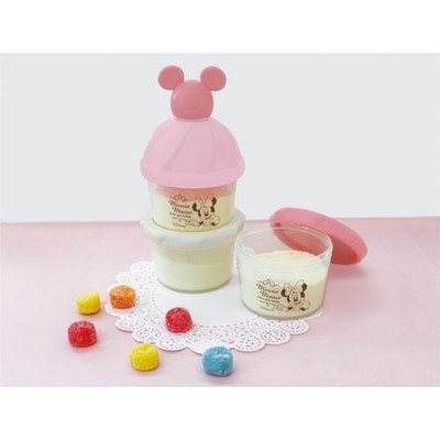 【BC小舖】日本製 錦化成 Disney 迪士尼 奶粉分裝罐/零食盒/副食品分裝罐(米妮)