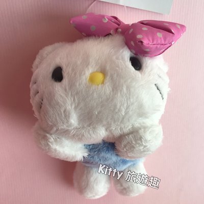 [Kitty 旅遊趣] Hello Kitty 絨毛玩偶吊飾 公仔 皮包吊飾 凱蒂貓 趴姿 絨毛娃娃吊飾