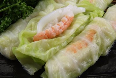 【蒸點心系列】翡翠海鮮捲(8入) / 約320g~ 輕鬆料理 ~好吃便宜的年菜上桌~