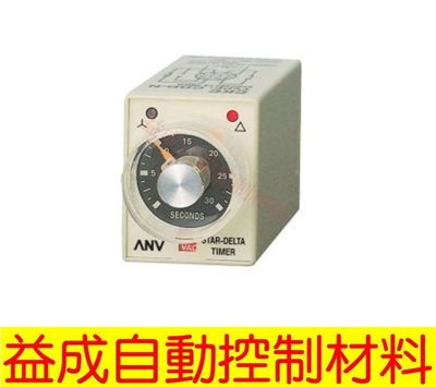 【益成自動控制材料行】ANV馬達啟動限時繼電器 CRD-NT
