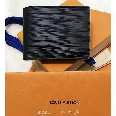 CC二手  99新LV- Louis Vuitton M60662 Multiple EPI 水波紋 皮革短夾