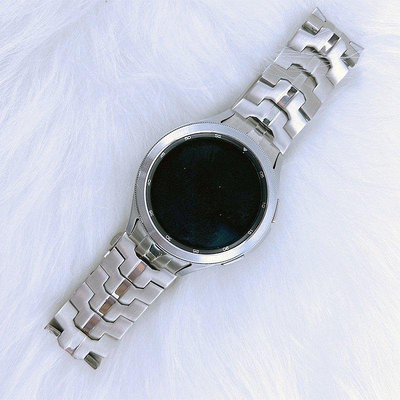 【熱賣精選】新款 Samsung Watch4 專用鋼鐵俠錶帶 適用於三星 Galaxy Watch4 LTE 金屬不鏽鋼防水錶帶