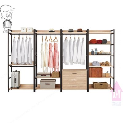 【X+Y時尚精品傢俱】現代衣櫃系列-艾麗斯 10.6尺開放式系統衣櫥A1235.衣櫃.可任意排列組合.摩登家具