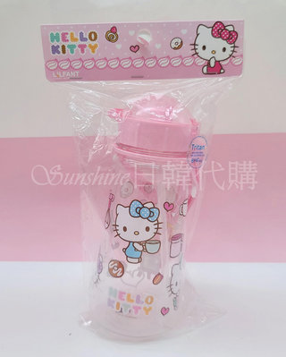 現貨 韓國製 三麗鷗 凱蒂貓 hello kitty 吸管水壺 水壺 冷水壺 兒童水壺 tritan 450ml