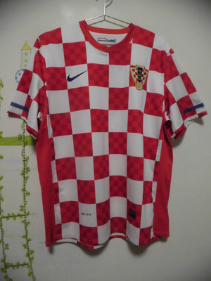 衣市藍~NIKE DRI-FIT HNS克羅埃西亞足球球衣(XL~180/96A~)(231014)(衣24)