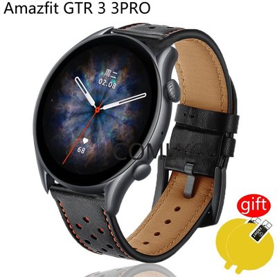 適用於 Amazfit GTR 3 GTR3 Pro 手錶的高品質皮革錶帶。 七佳錶帶配件599免運