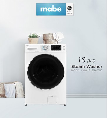 來殺價【貨到付款~送標準安裝】mabe 美寶家電 LMW1815NXEBB0 滾筒洗衣機 18kg