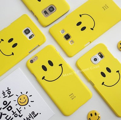 三星 NOTE 7 S7 S6 edge IPHONE 6 6S PLUS 殼 保護殼 手機殼 軟殼 黃色 笑臉 可愛
