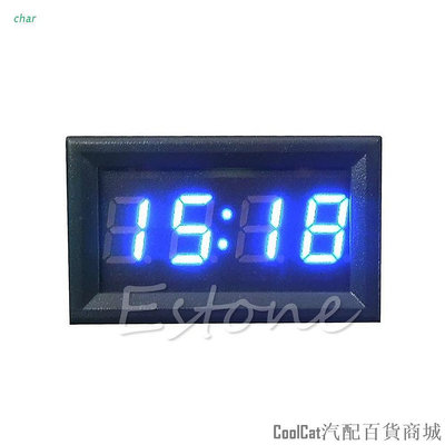 Cool Cat汽配百貨商城Char Compact 12V / 24V LED 顯示屏數字時鐘 12V / 24V 汽車卡車儀表板時鐘