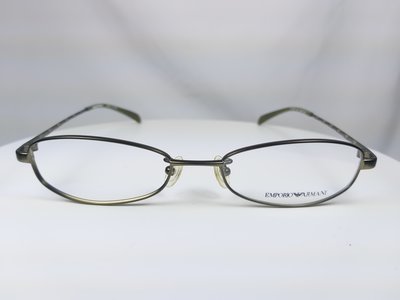 『逢甲眼鏡』 EMPORIO ARMANI 光學鏡架 全新正品 細框 墨綠  金屬鏡腳【EA1020J C6V】